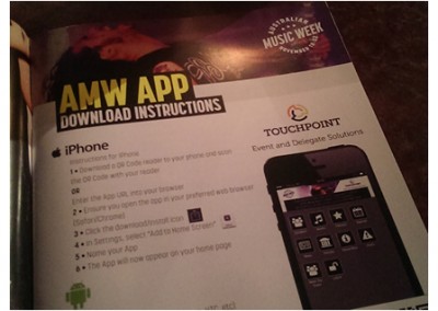 App instructions in the official program